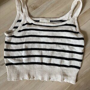 Cropped Knit Tank Top NWT